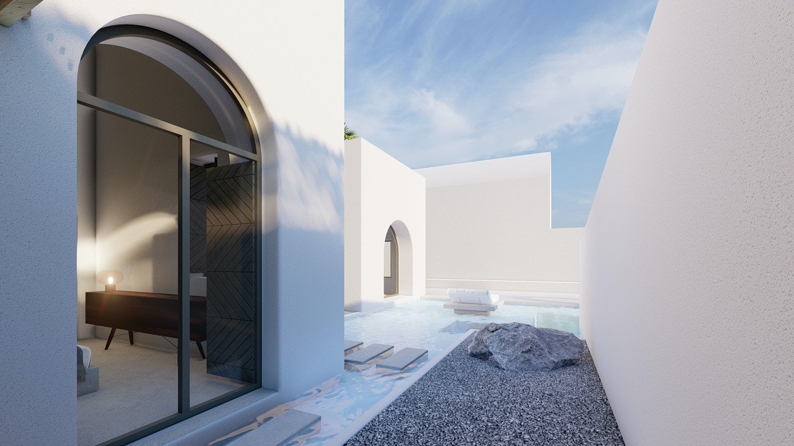 Arched residencies in Santorini island /iraisynn attinom